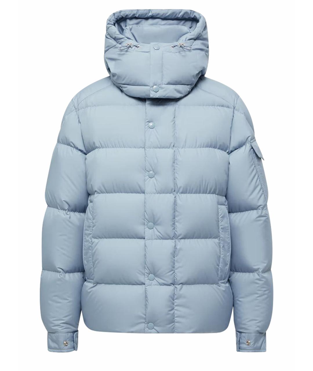 MONCLER Голубой пуховик, фото 1
