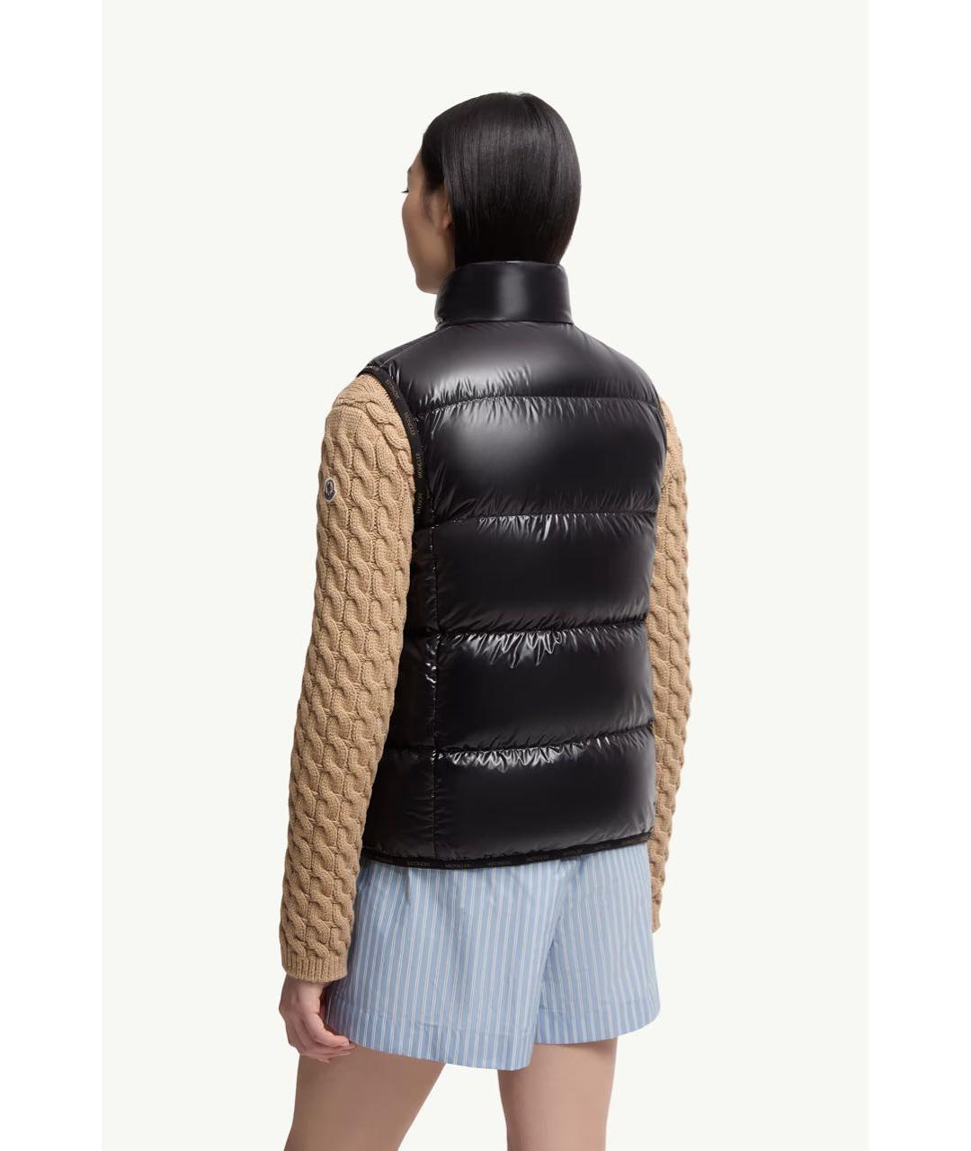 MONCLER Черный жилет, фото 3