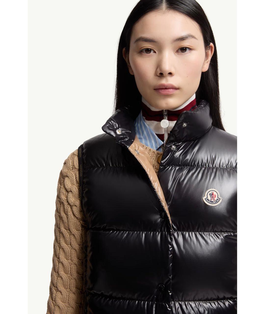 MONCLER Черный жилет, фото 4