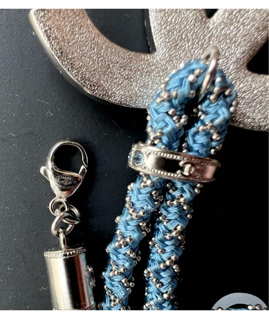 CHANEL Голубое колье, фото 3