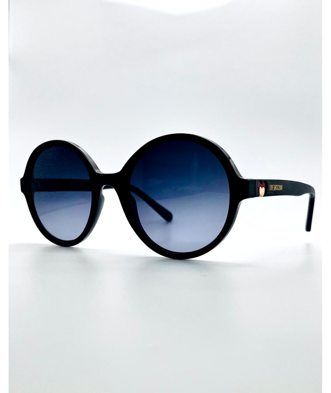 LOVE MOSCHINO Черные пластиковые солнцезащитные очки, фото 7