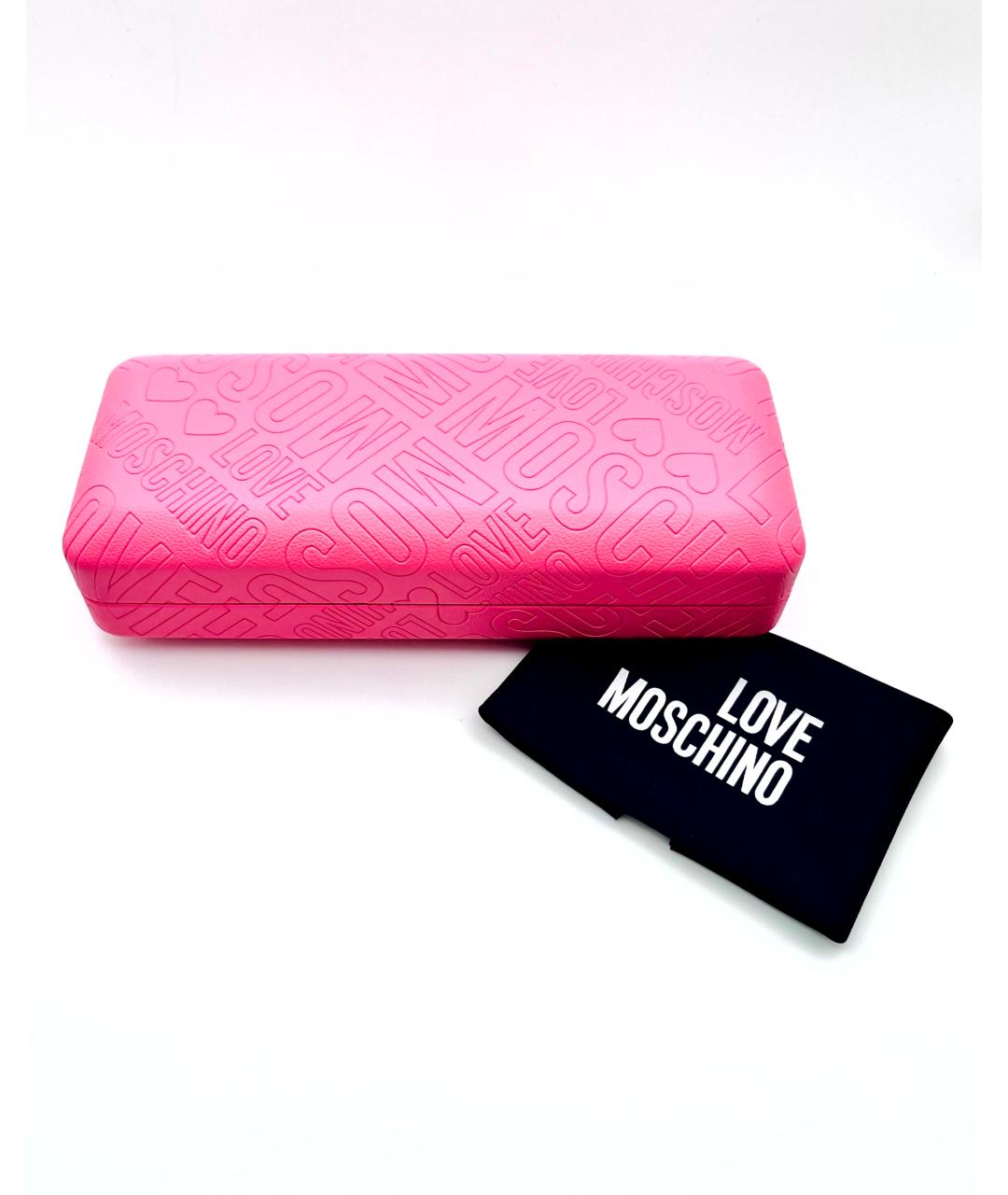 LOVE MOSCHINO Черные пластиковые солнцезащитные очки, фото 4