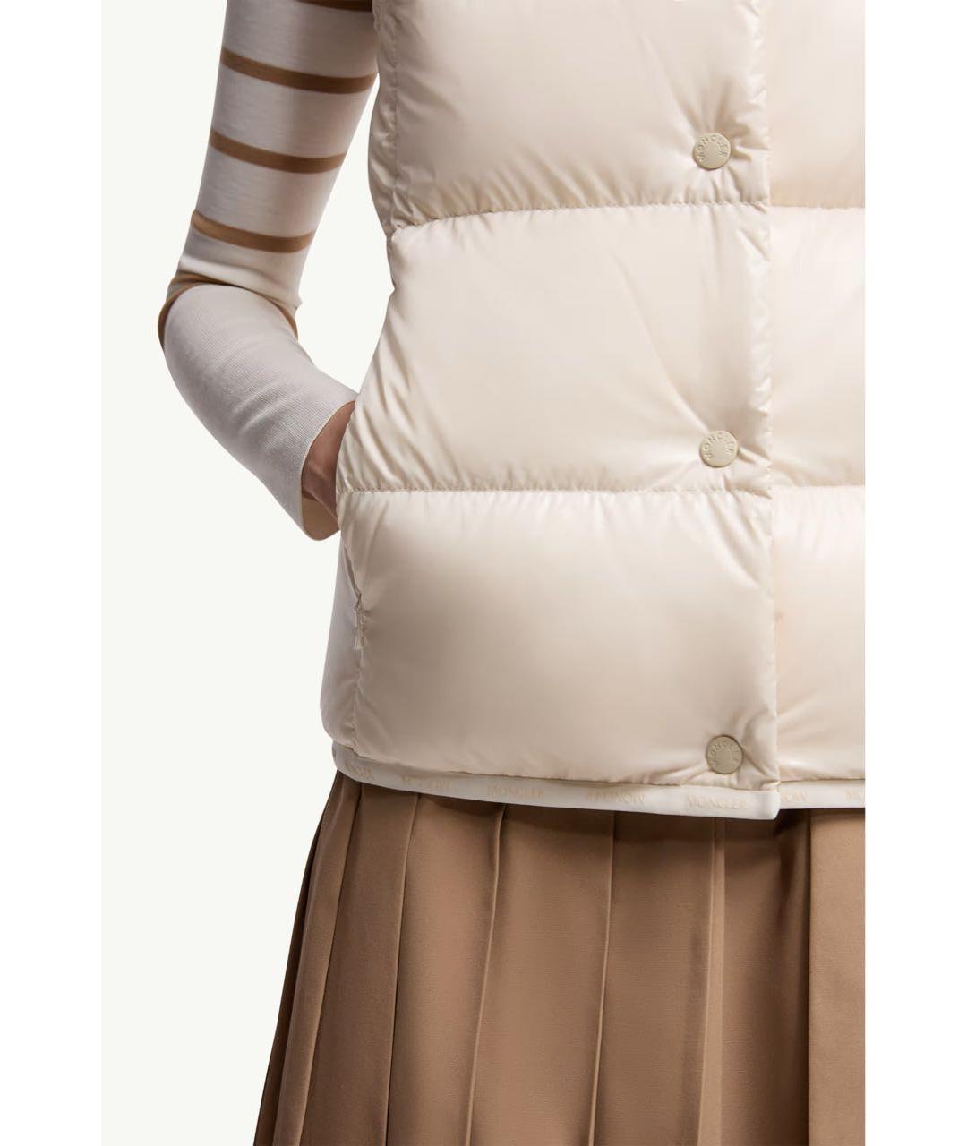MONCLER Белый жилет, фото 4