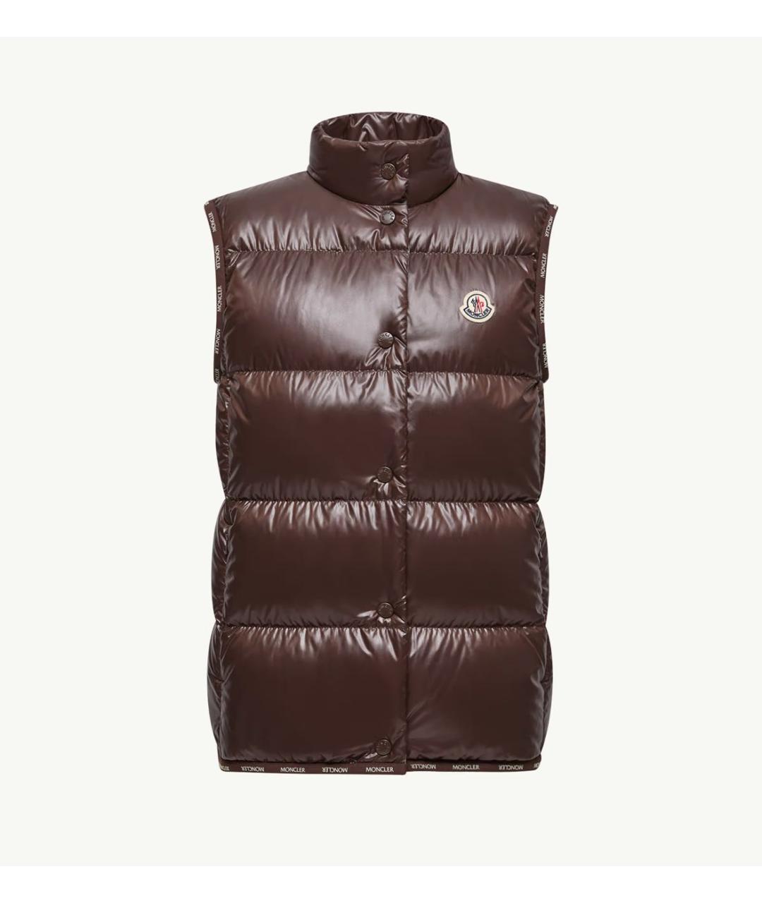 MONCLER Коричневый жилет, фото 5