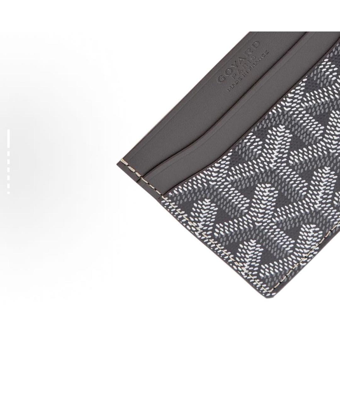 GOYARD Серый кожаный кардхолдер, фото 2