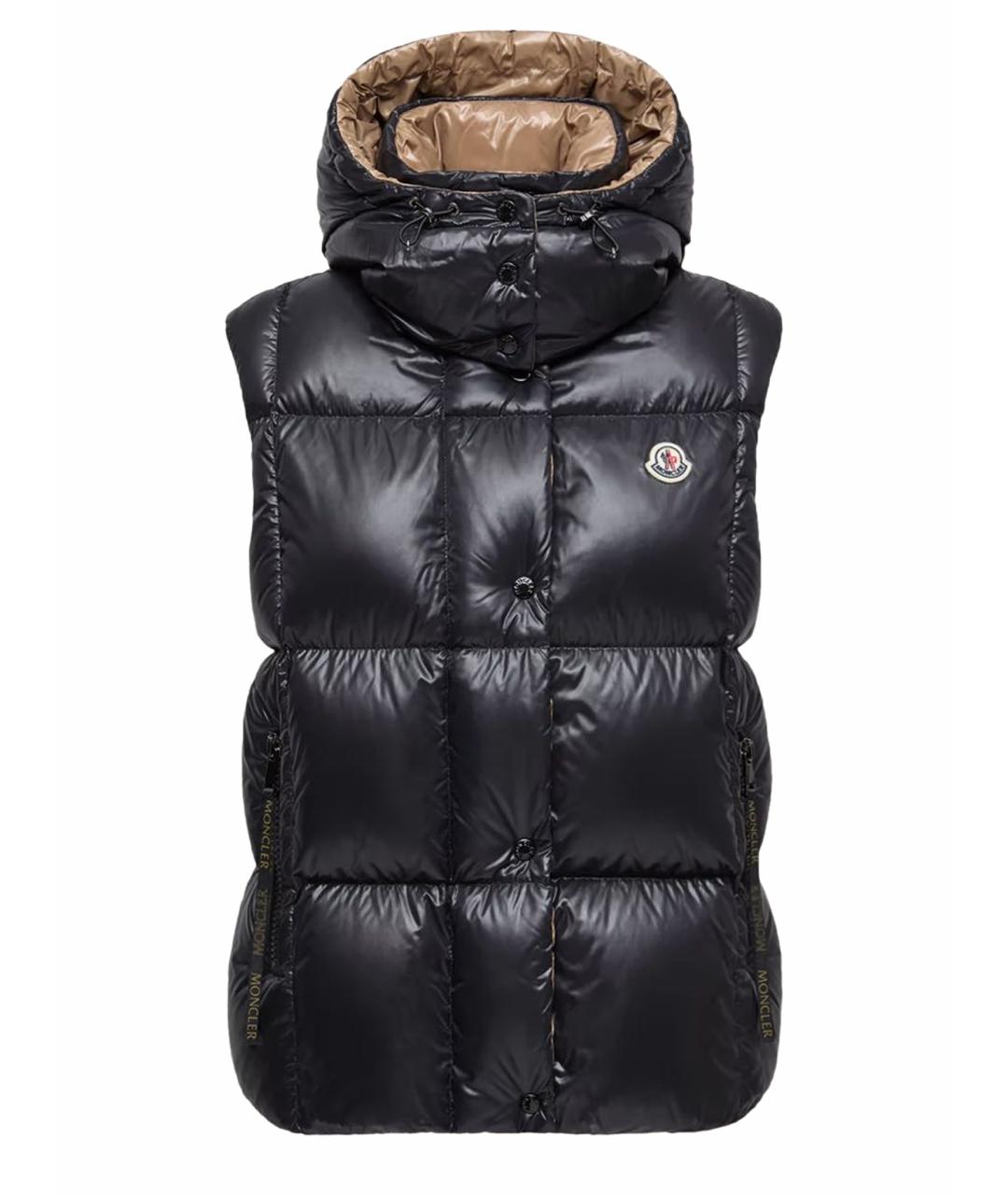 MONCLER Черный жилет, фото 1