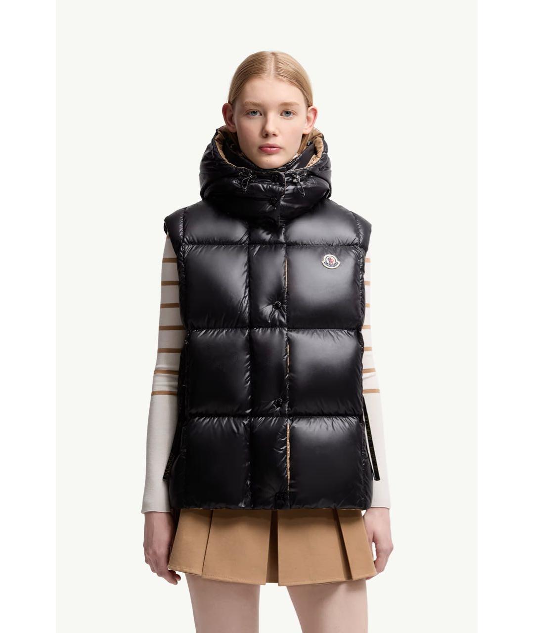MONCLER Черный жилет, фото 2