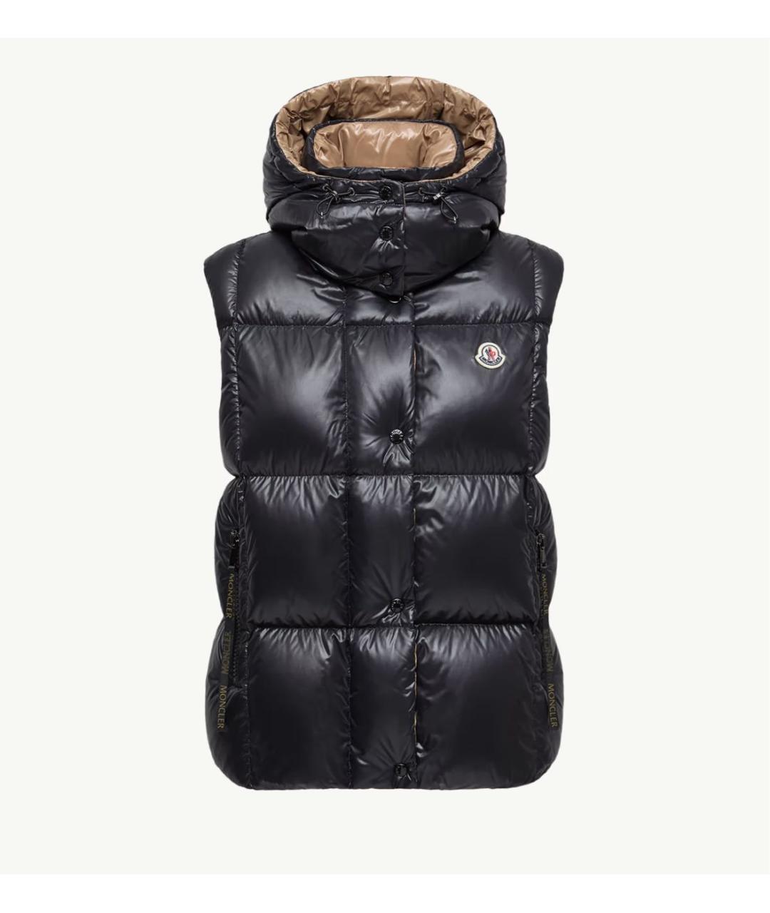 MONCLER Черный жилет, фото 6