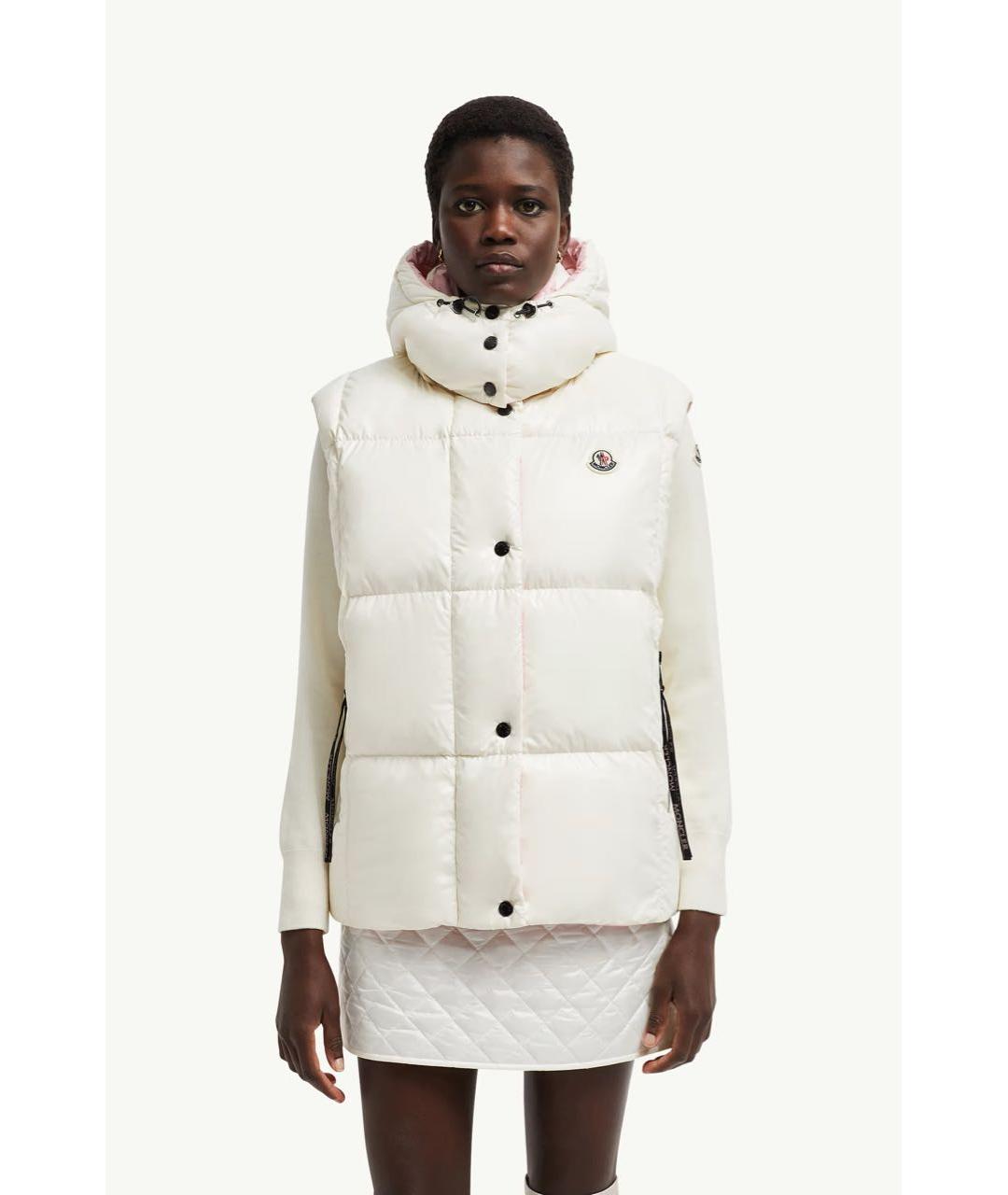 MONCLER Белый жилет, фото 2