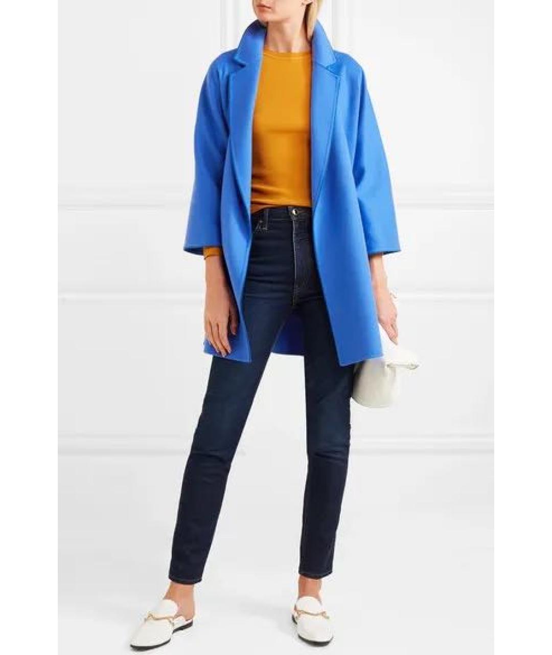 MAX MARA Синее кашемировое пальто, фото 7