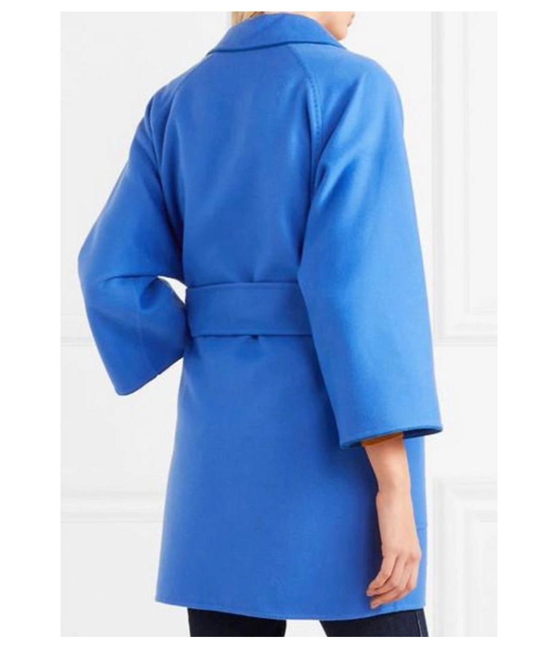 MAX MARA Синее кашемировое пальто, фото 2