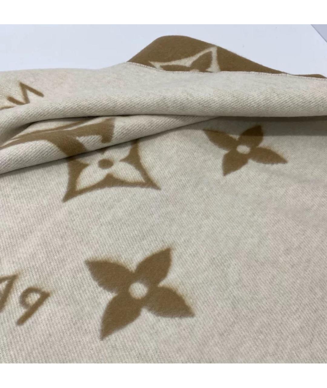 LOUIS VUITTON Коралловый хлопковый шарф, фото 3