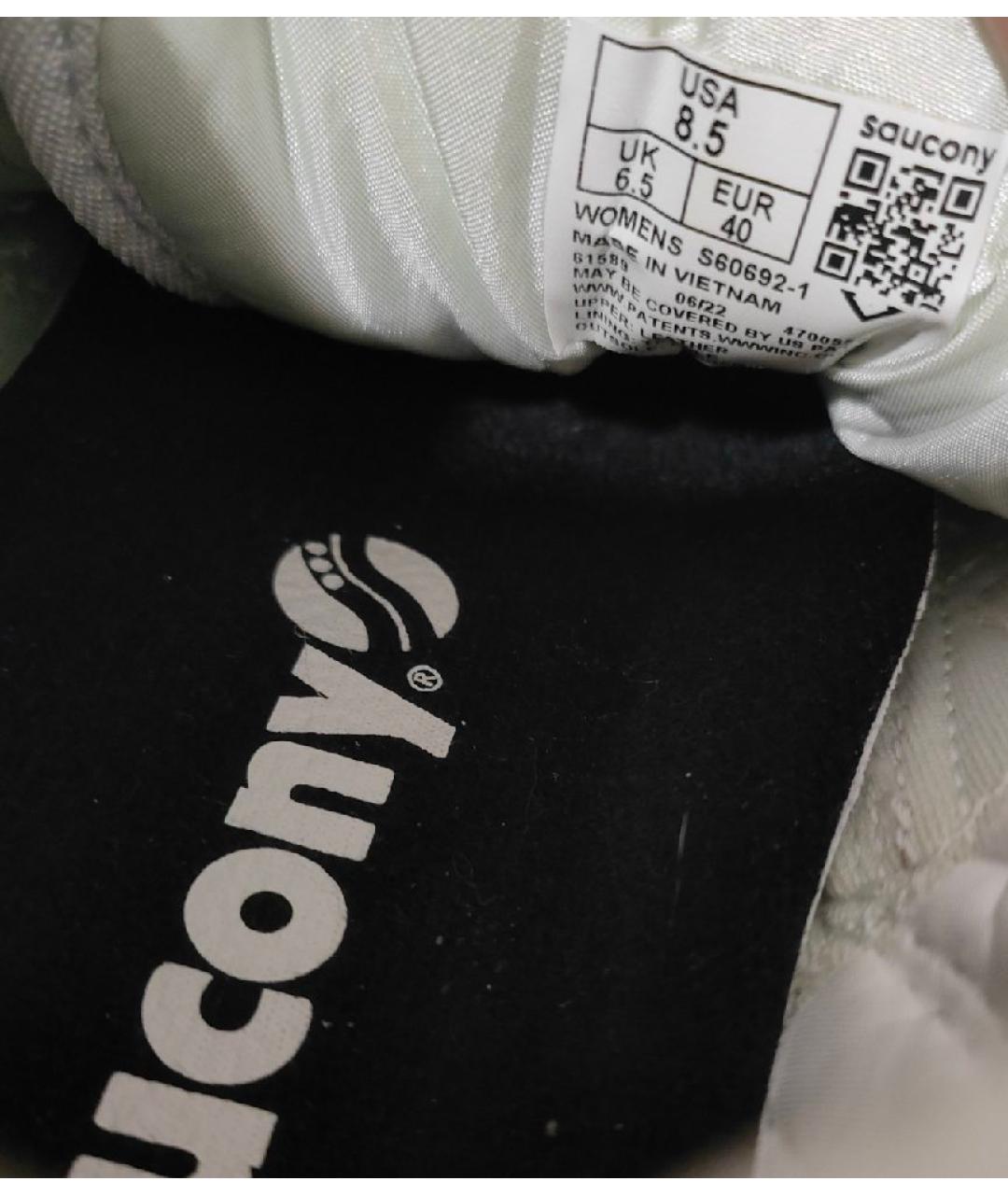 SAUCONY Белые кожаные кроссовки, фото 7