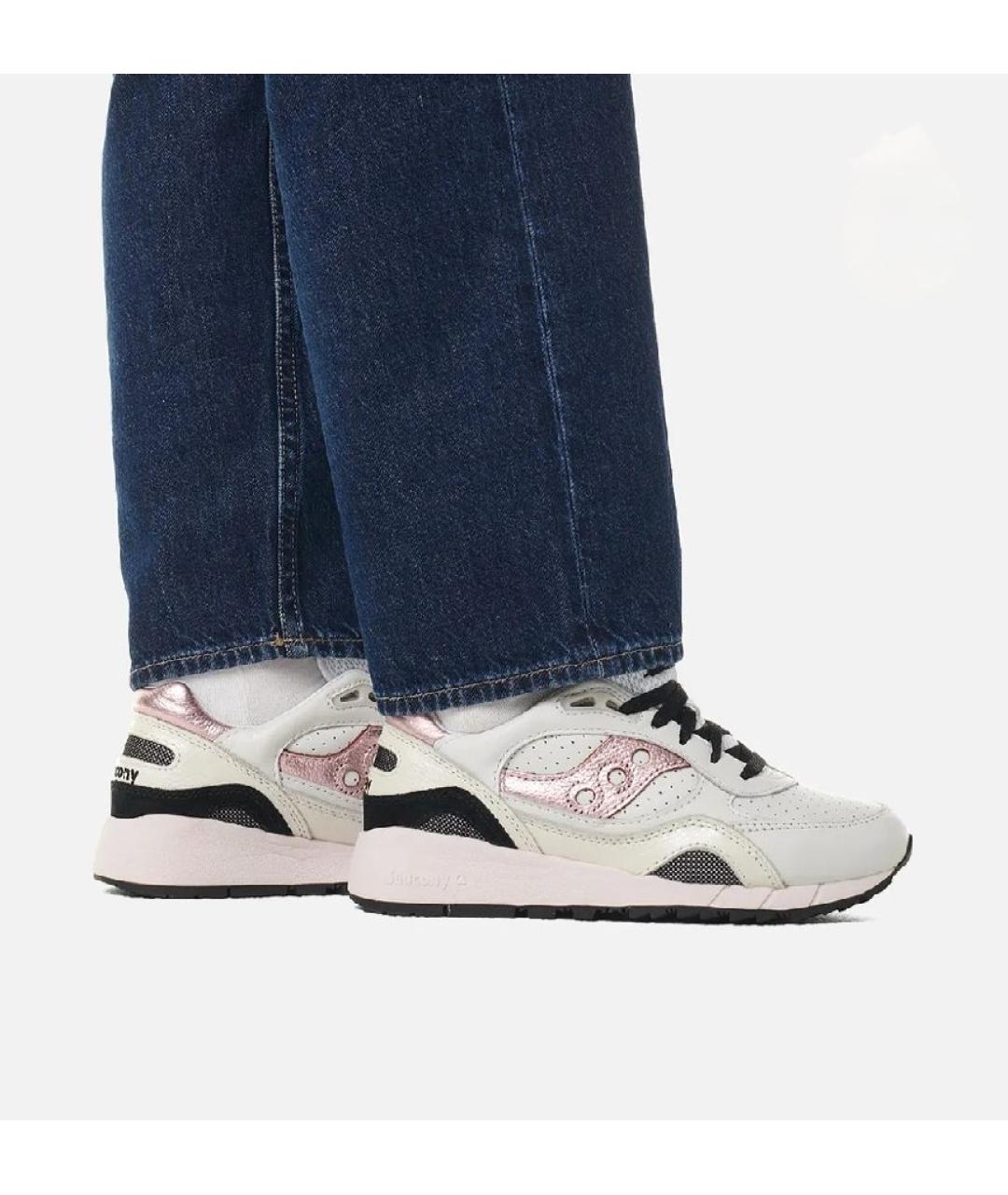 SAUCONY Белые кожаные кроссовки, фото 9