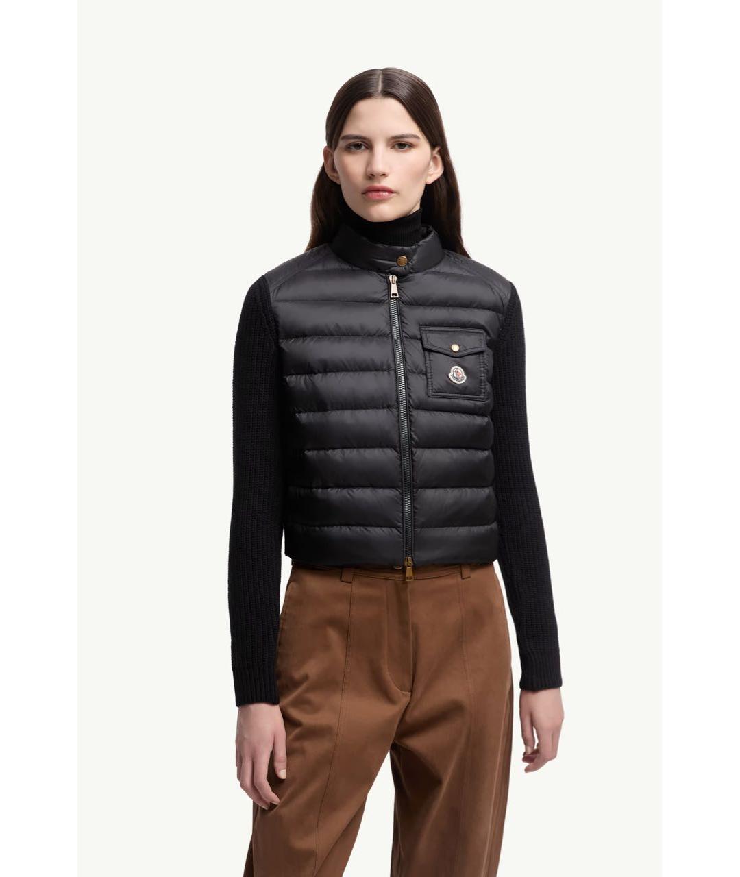 MONCLER Черный кардиган, фото 2