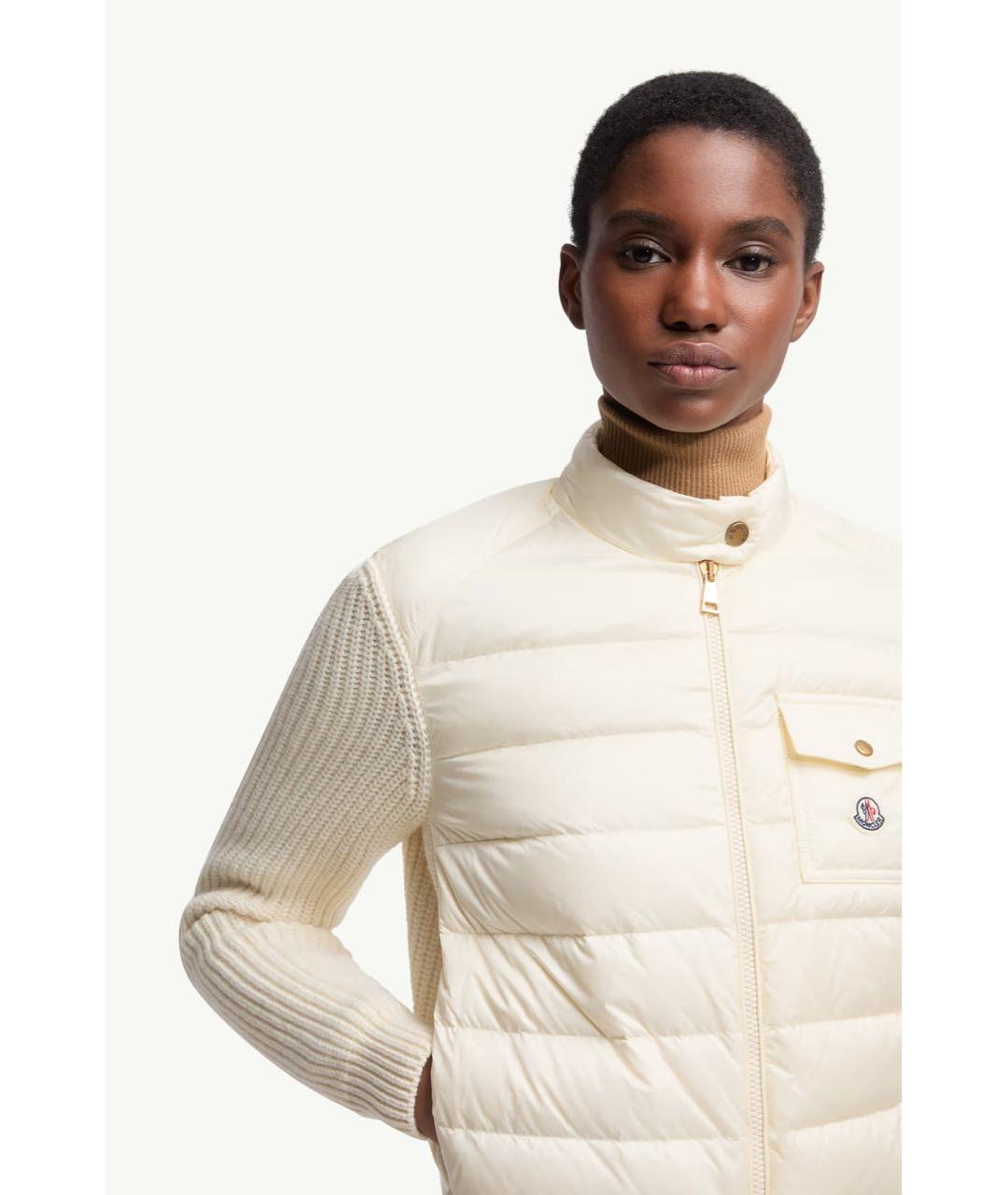 MONCLER Белый кардиган, фото 5