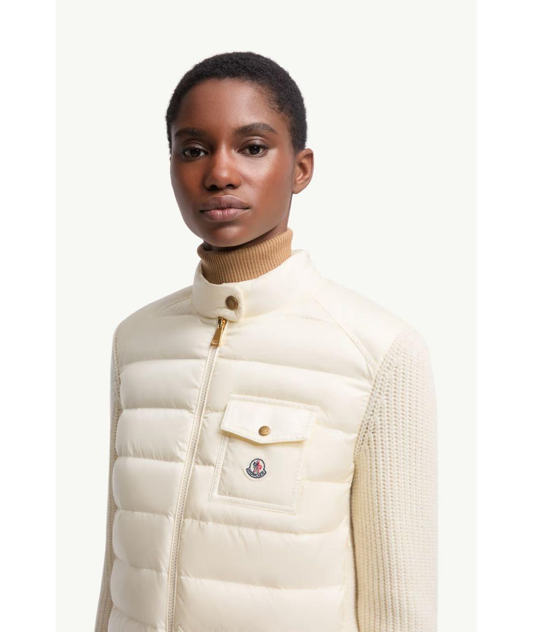 MONCLER Белый кардиган, фото 4