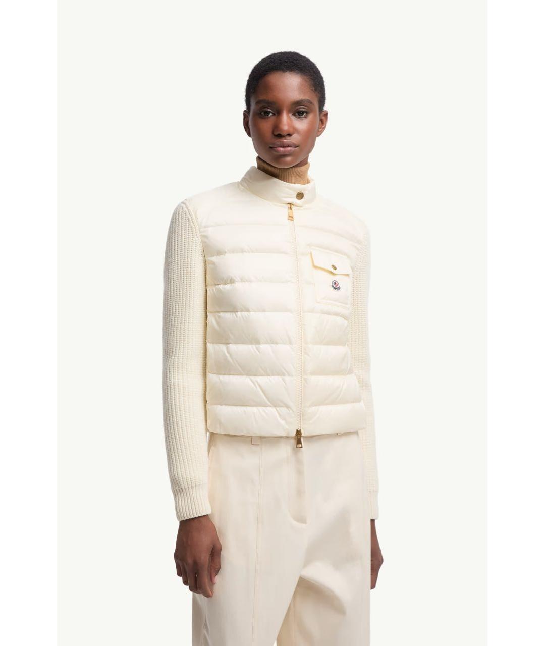 MONCLER Белый кардиган, фото 2