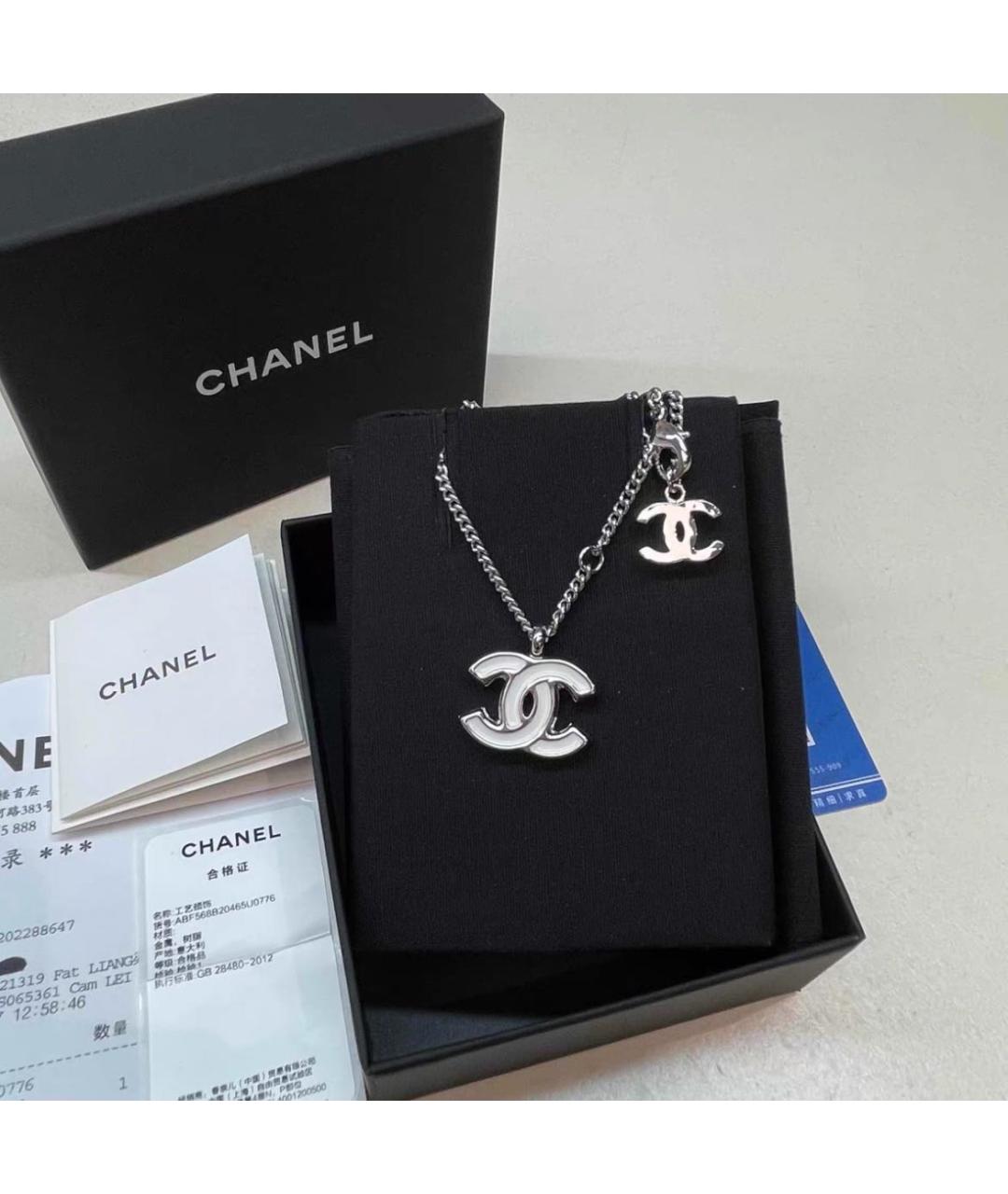 CHANEL Белая подвеска, фото 3