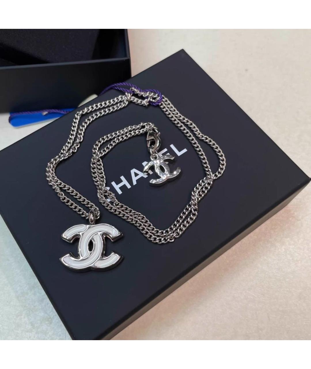 CHANEL Белая подвеска, фото 4