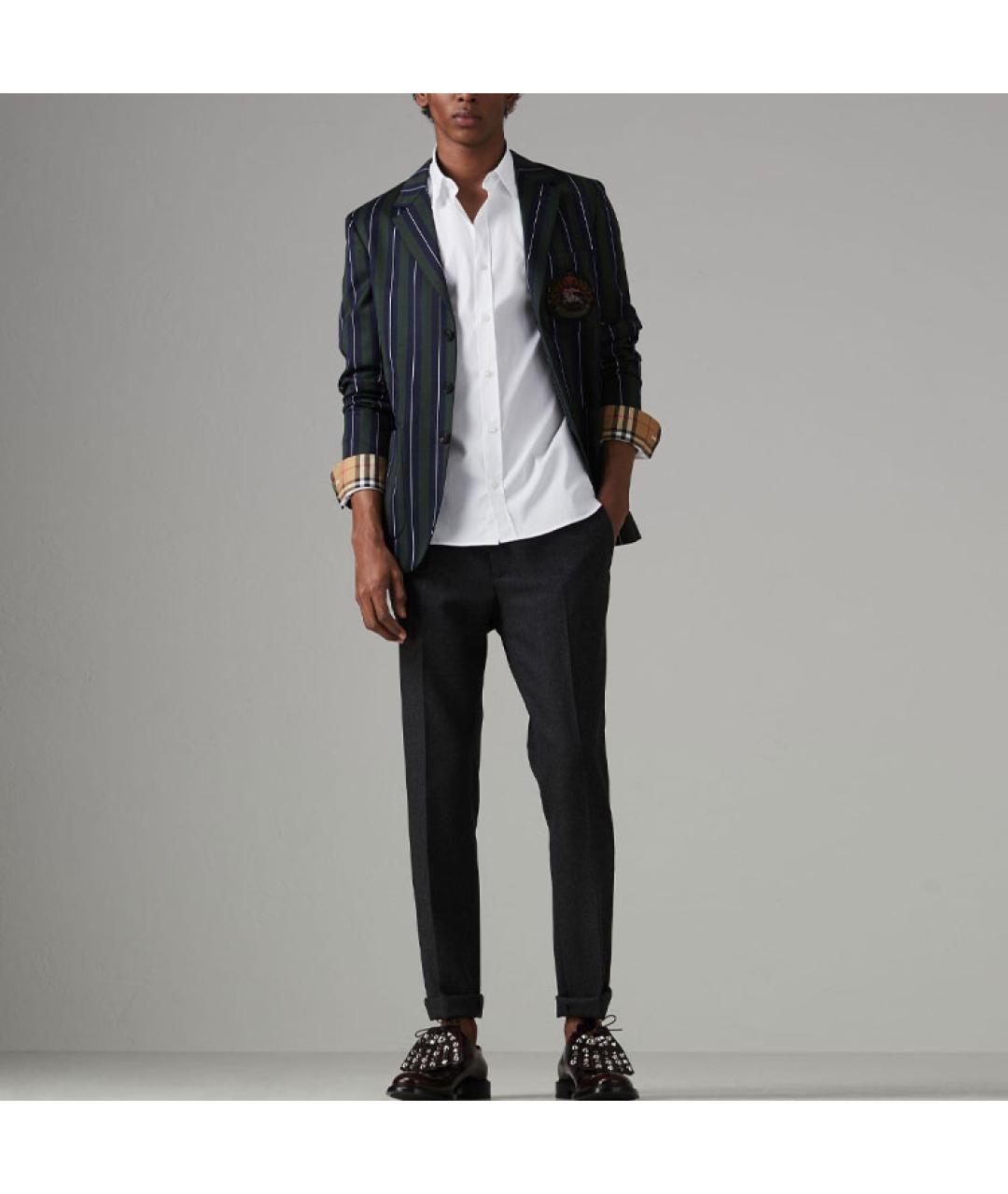 BURBERRY Белая хлопковая классическая рубашка, фото 3