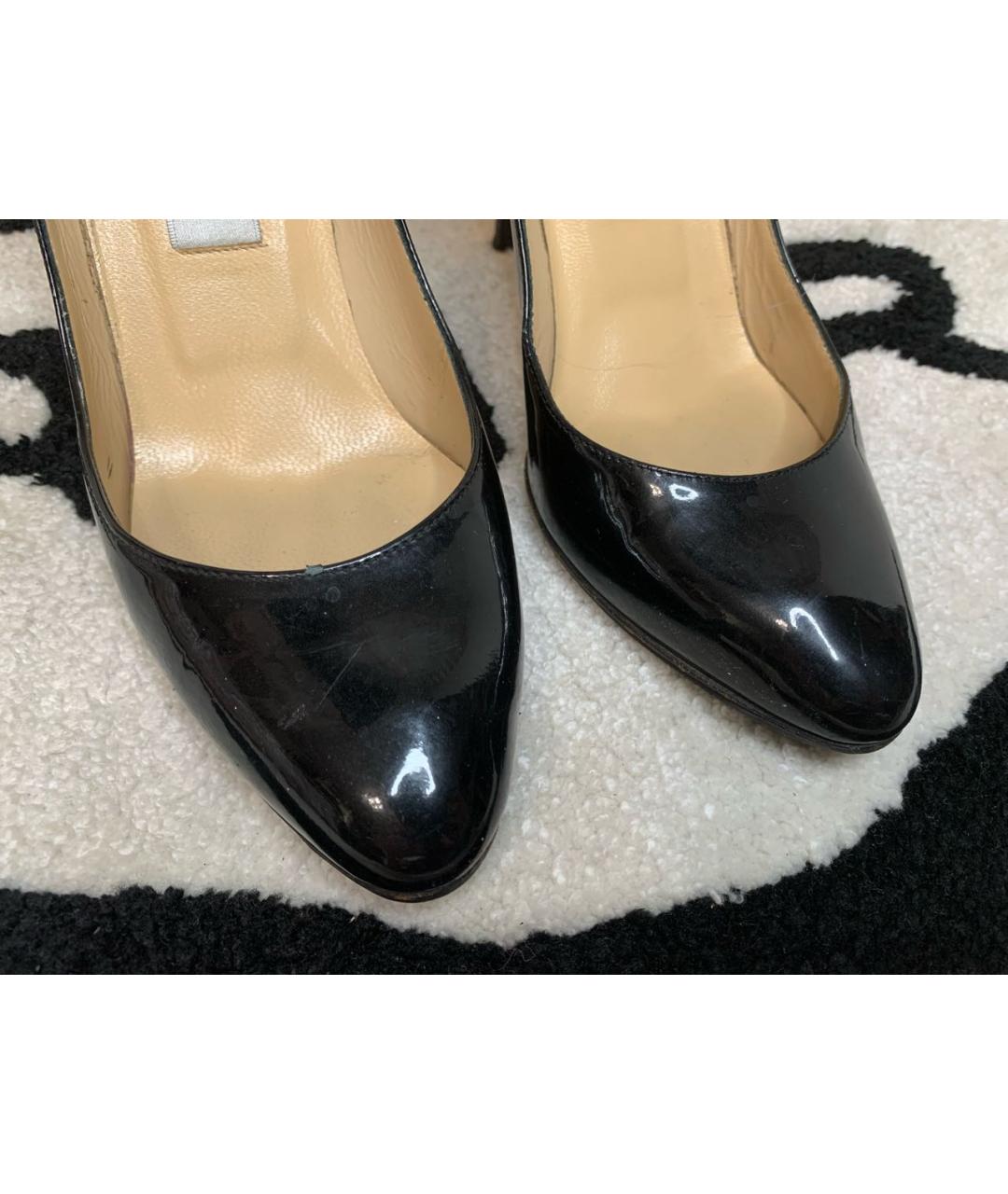 JIMMY CHOO Черные туфли из лакированной кожи, фото 7