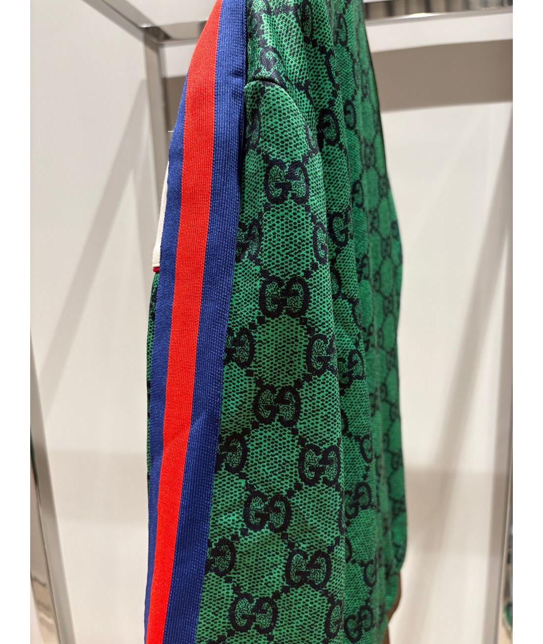 GUCCI Зеленая полиамидовая куртка, фото 5