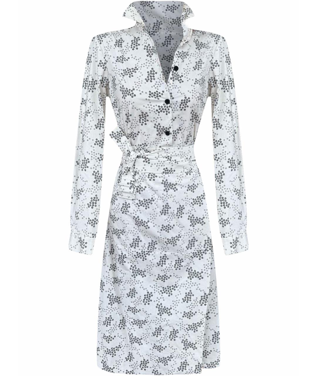 BOTTEGA VENETA Белое хлопковое повседневное платье, фото 1