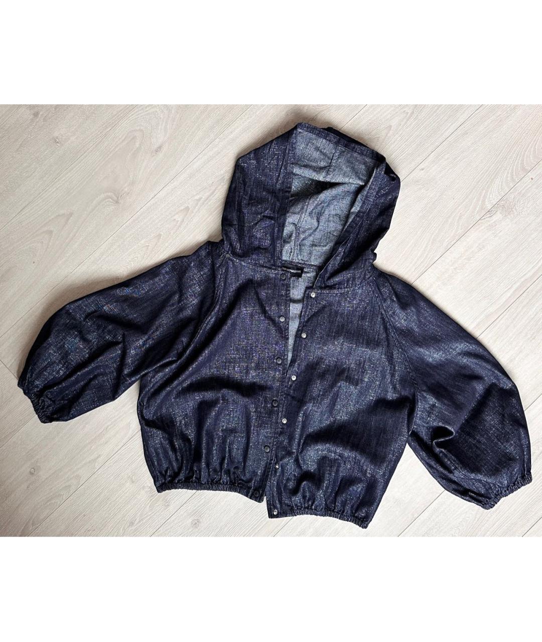 EMPORIO ARMANI Темно-синий хлопковый комбинезон, фото 2