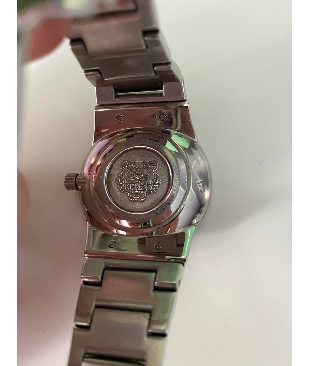 KENZO Серебряные металлические часы, фото 2