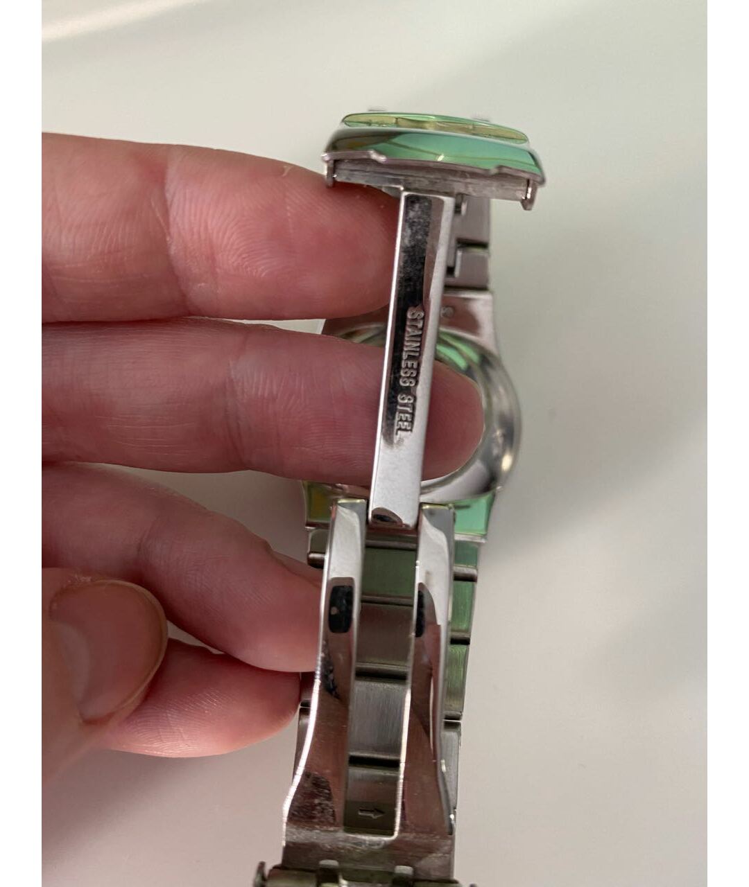 KENZO Серебряные металлические часы, фото 3