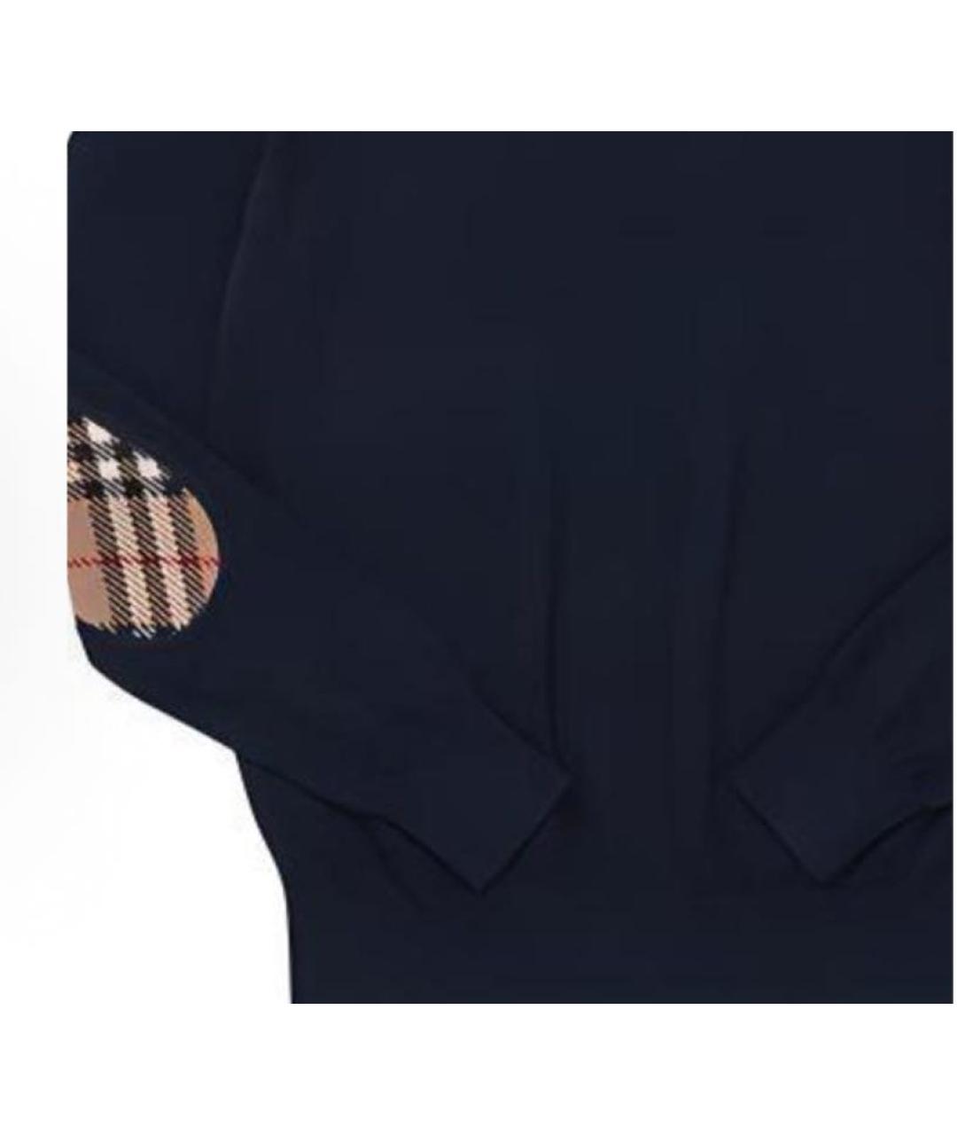 BURBERRY Темно-синий шерстяной джемпер / свитер, фото 6