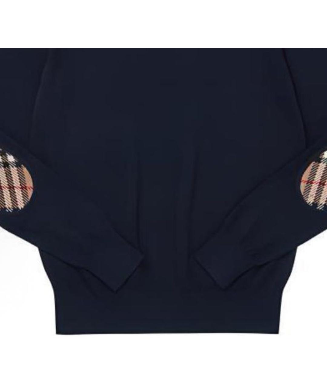 BURBERRY Темно-синий шерстяной джемпер / свитер, фото 5