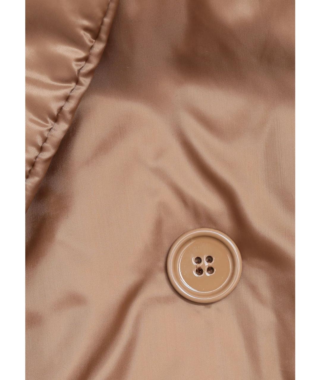 MAX MARA Коричневый атласный жилет, фото 5
