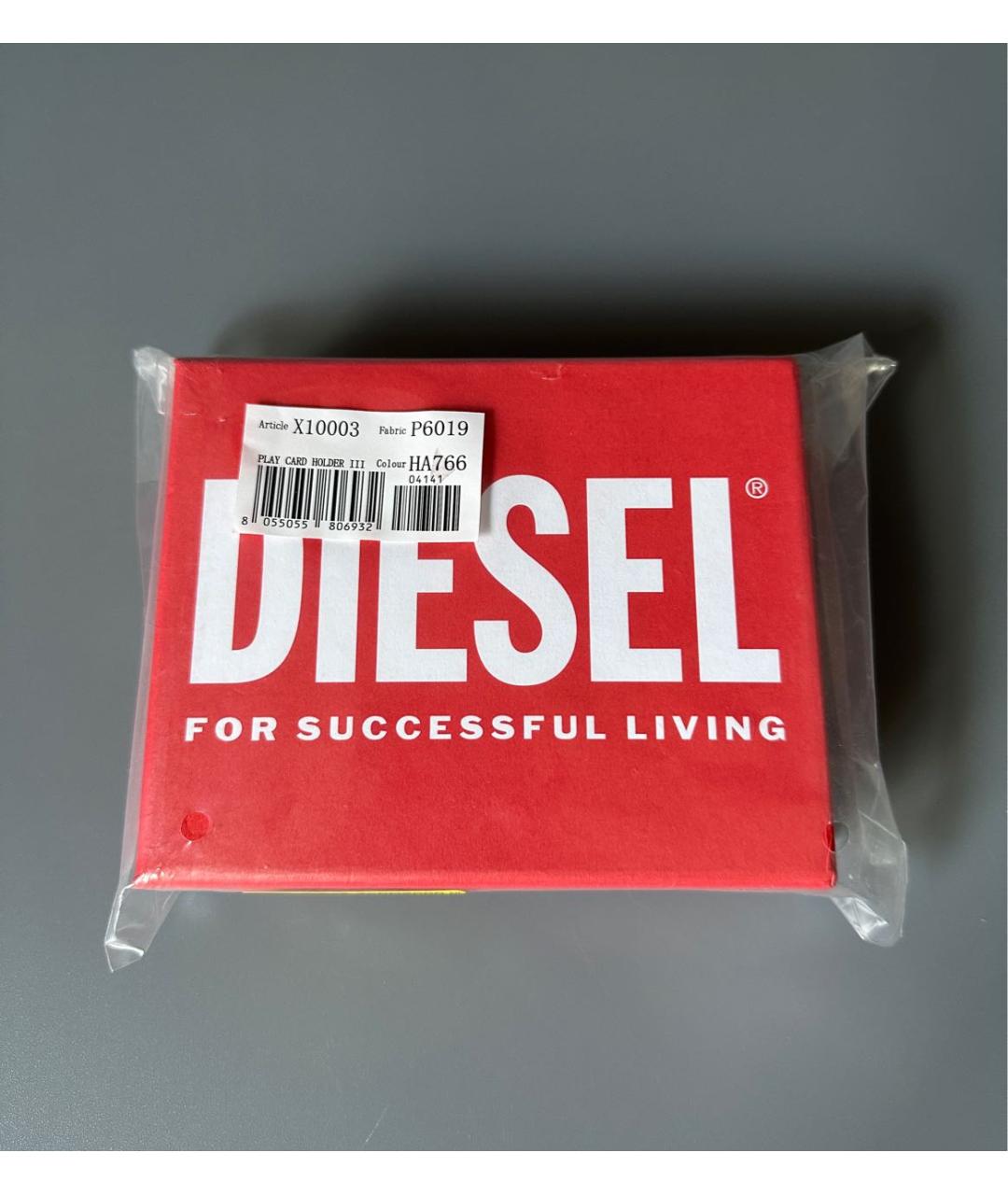 DIESEL Голубой кожаный кардхолдер, фото 8