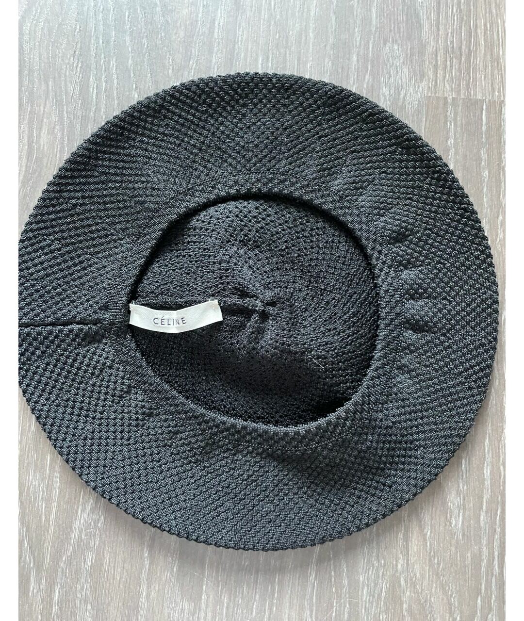 CELINE PRE-OWNED Черная шапка, фото 2