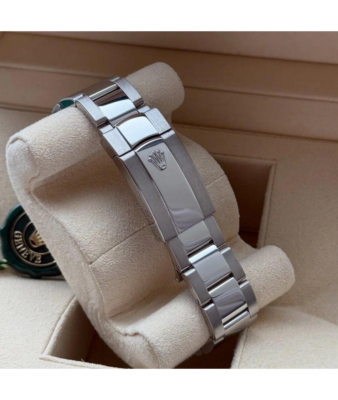 ROLEX Синие стальные часы, фото 6