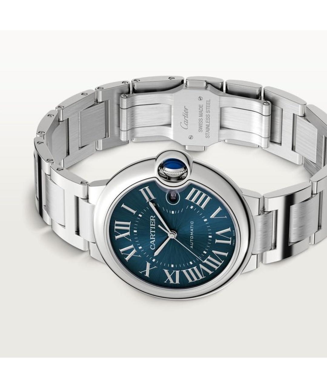 CARTIER Синие металлические часы, фото 3