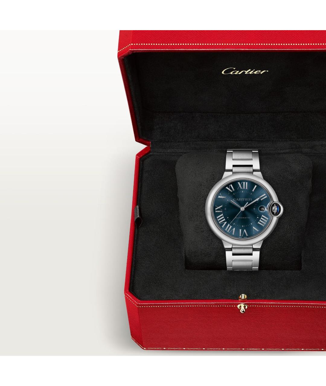 CARTIER Синие металлические часы, фото 8