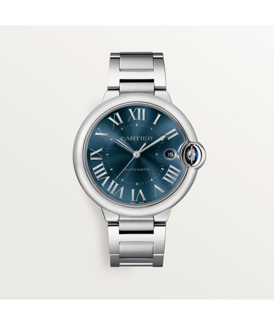 CARTIER Синие металлические часы, фото 9