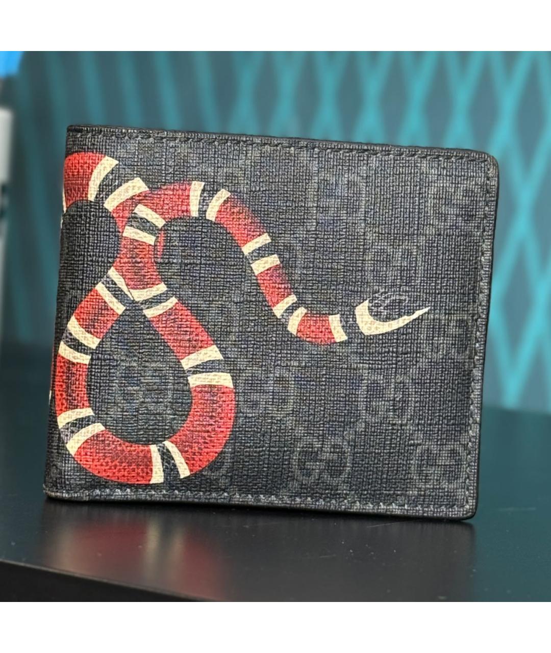 GUCCI Черный кошелек, фото 3