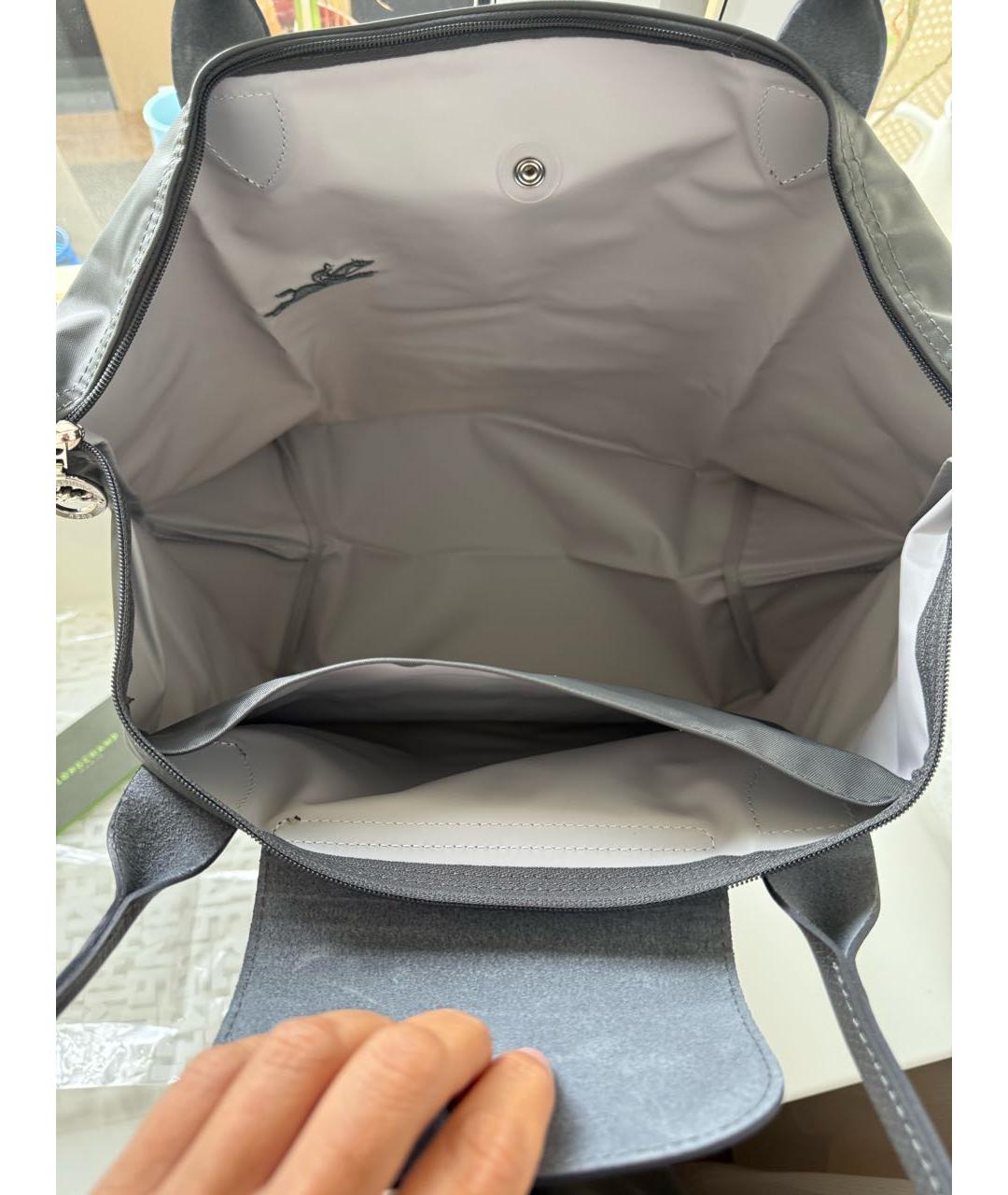 LONGCHAMP Серая дорожная/спортивная сумка, фото 4