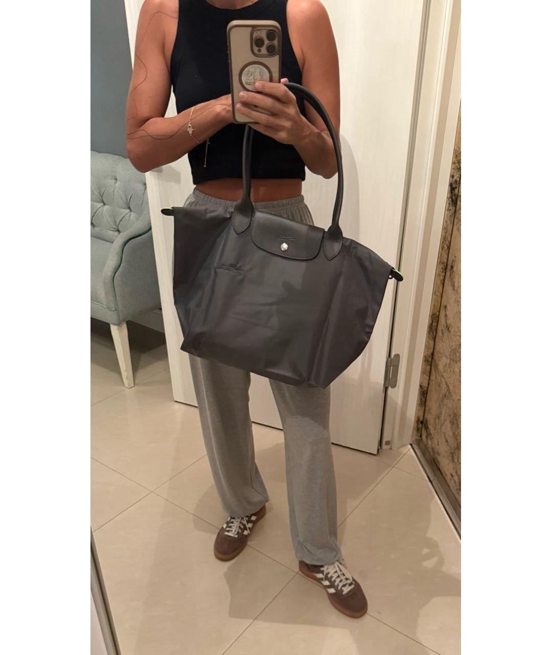 LONGCHAMP Серая дорожная/спортивная сумка, фото 6