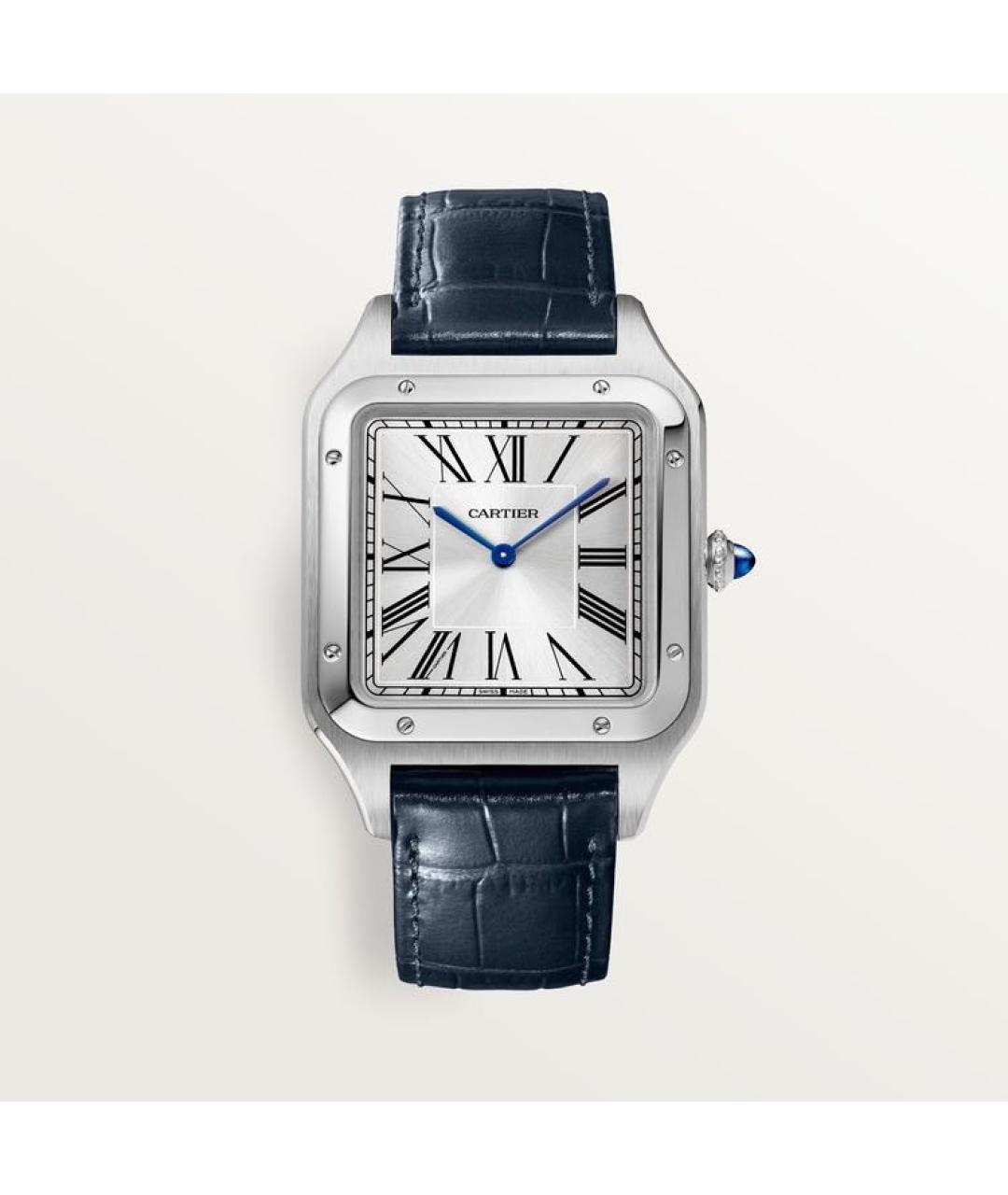 CARTIER Синие металлические часы, фото 8