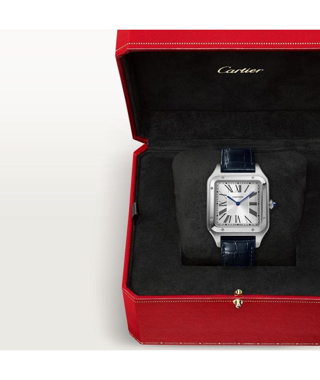 CARTIER Синие металлические часы, фото 7