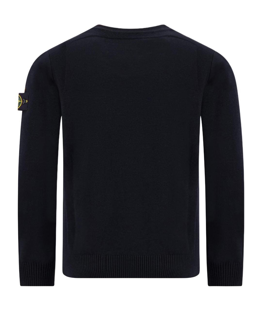 STONE ISLAND Черный джемпер / свитер, фото 2