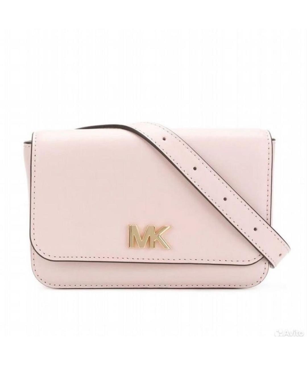 MICHAEL KORS Розовая кожаная поясная сумка, фото 1
