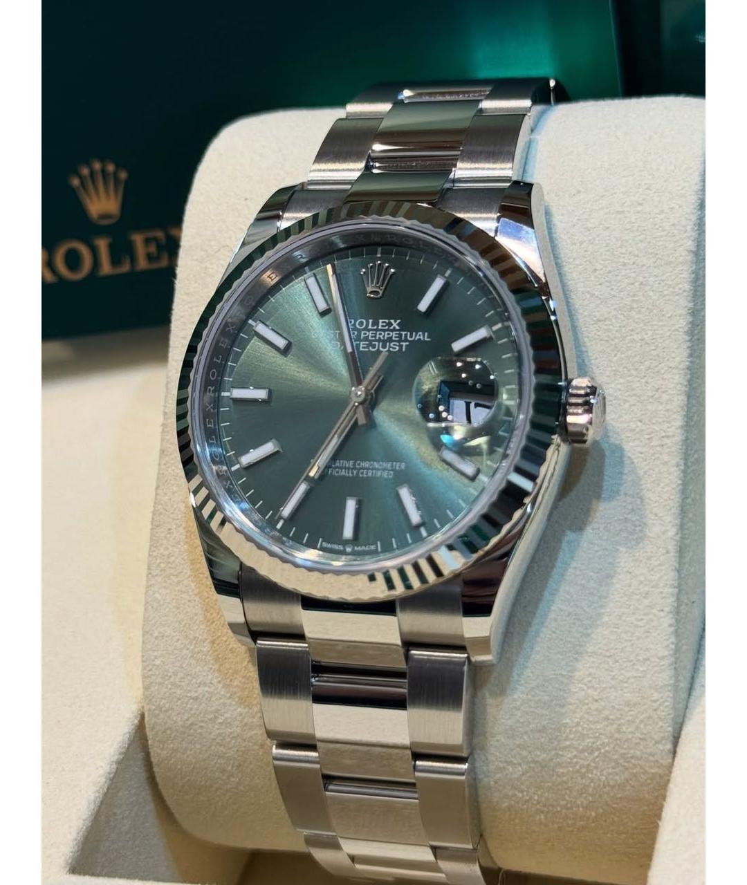 ROLEX Зеленые часы, фото 2
