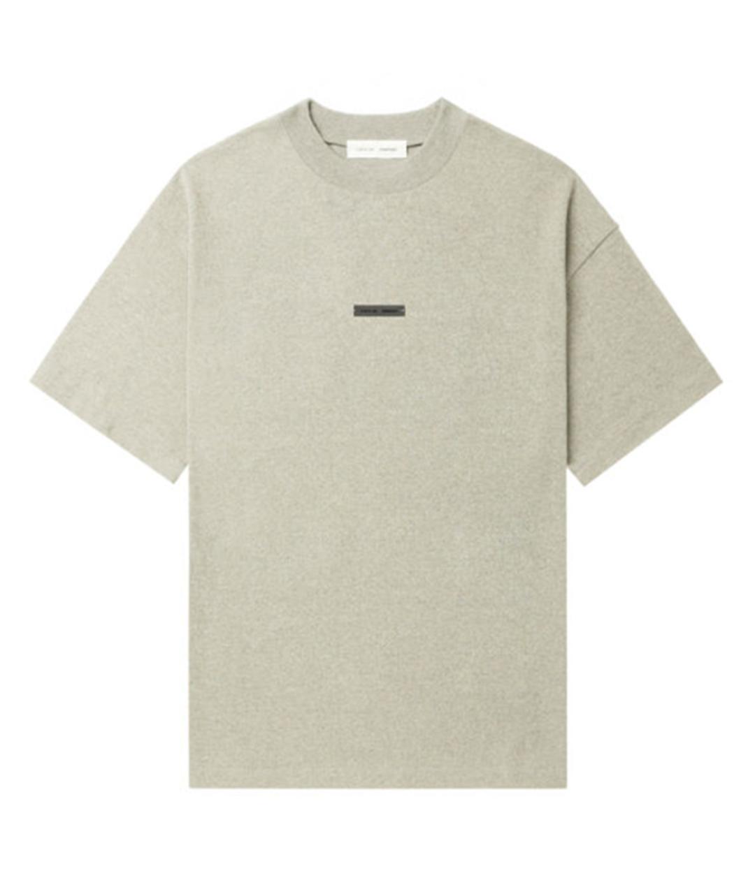 FEAR OF GOD ESSENTIALS Бежевая хлопковая футболка, фото 1