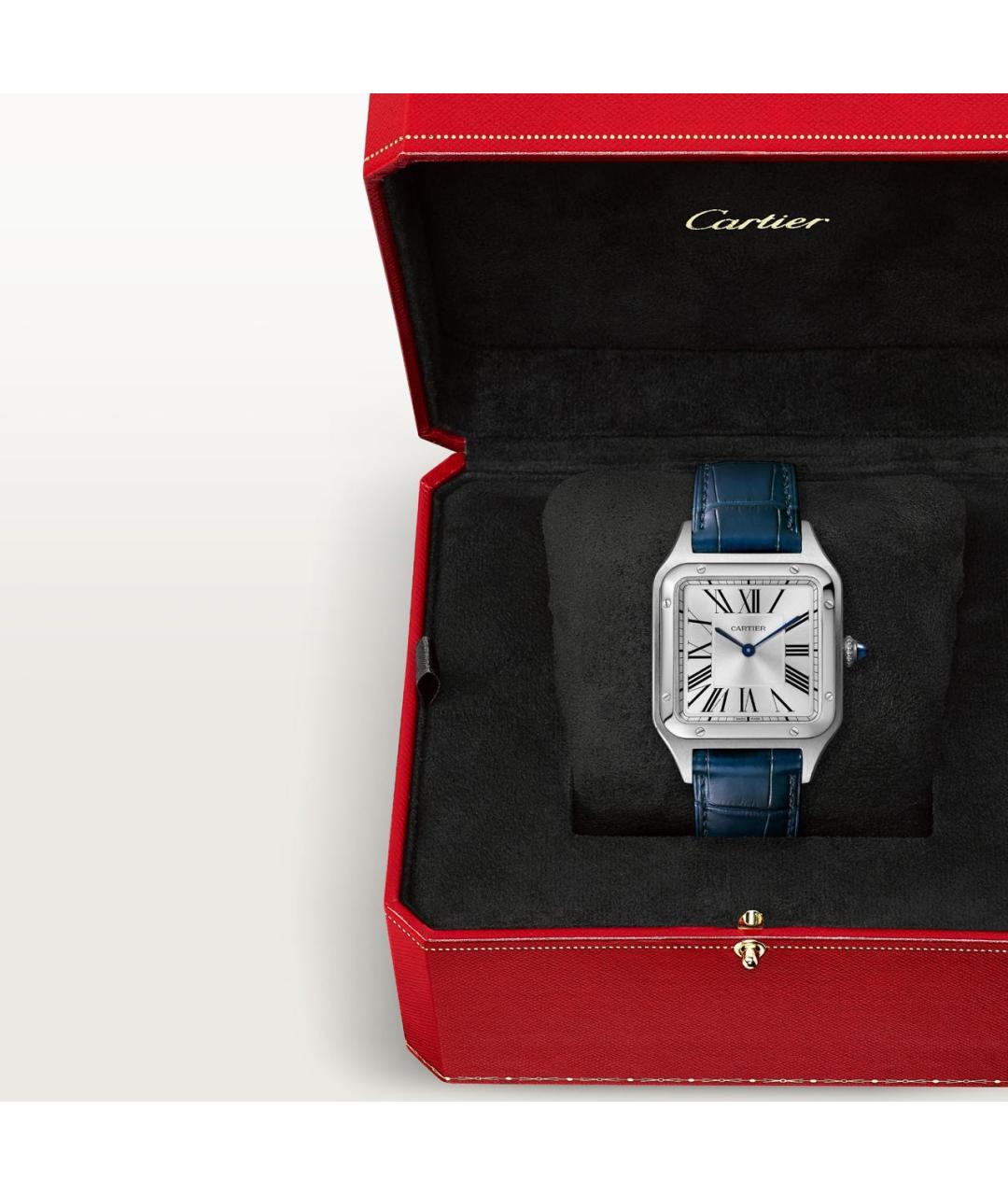 CARTIER Синие металлические часы, фото 7